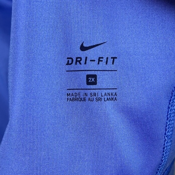 Nike Women's Sports Bra, Victory Compression, Blue, Size 2X - Picture 5 of 7